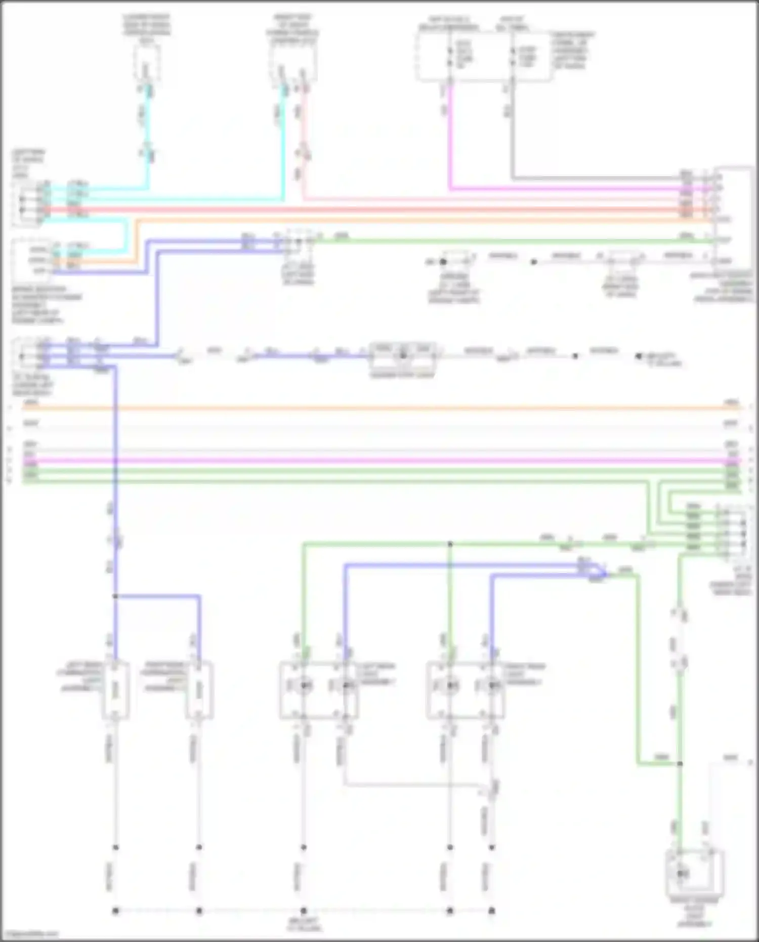 Prius Toyota IV facelift (2018-2023): Exterior lamps circuit (2 of 3)