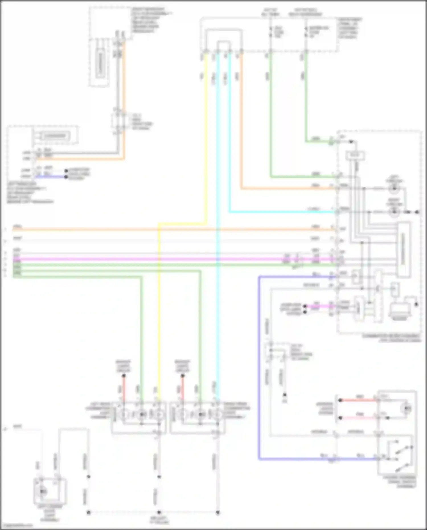 Prius Toyota IV facelift (2018-2023): Exterior lamps circuit (3 of 3)