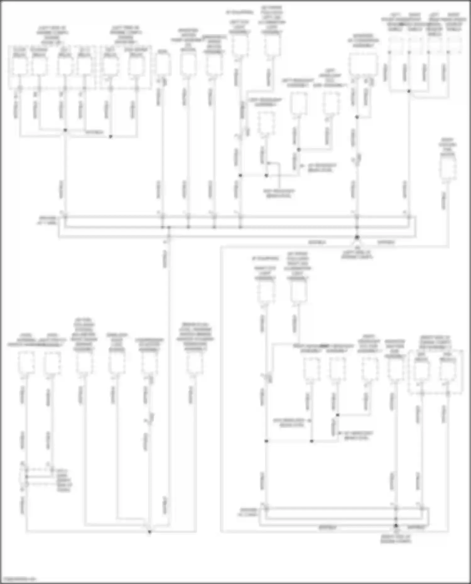Prius Toyota IV facelift (2018-2023): Ground distribution circuit (1 of 5)