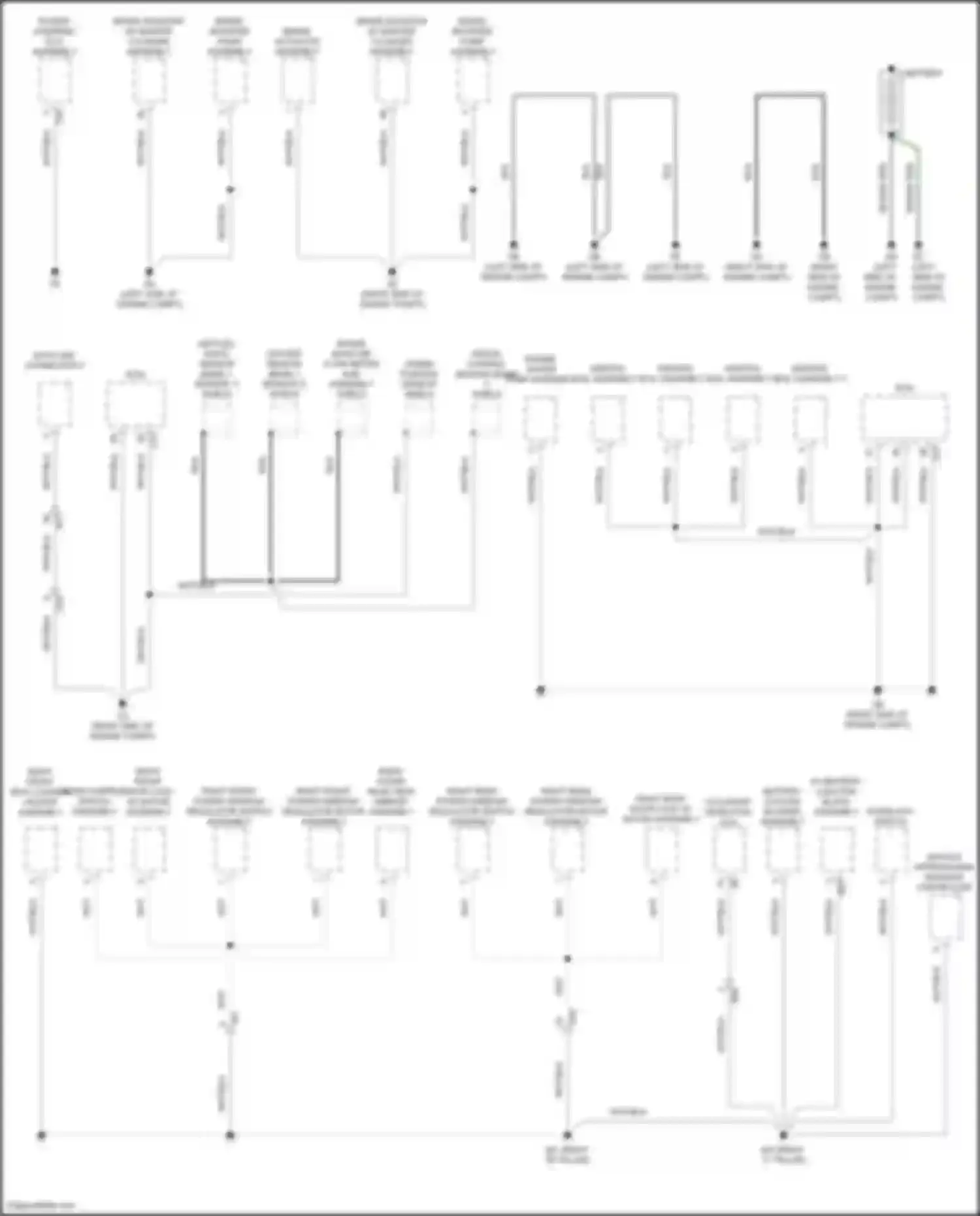 Prius Toyota IV facelift (2018-2023): Ground distribution circuit (2 of 5)