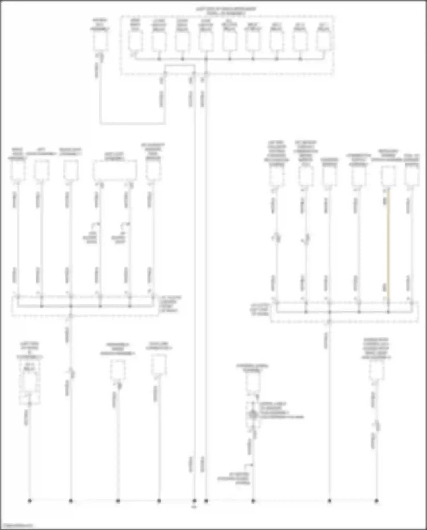 Prius Toyota IV facelift (2018-2023): Ground distribution circuit (4 of 5)