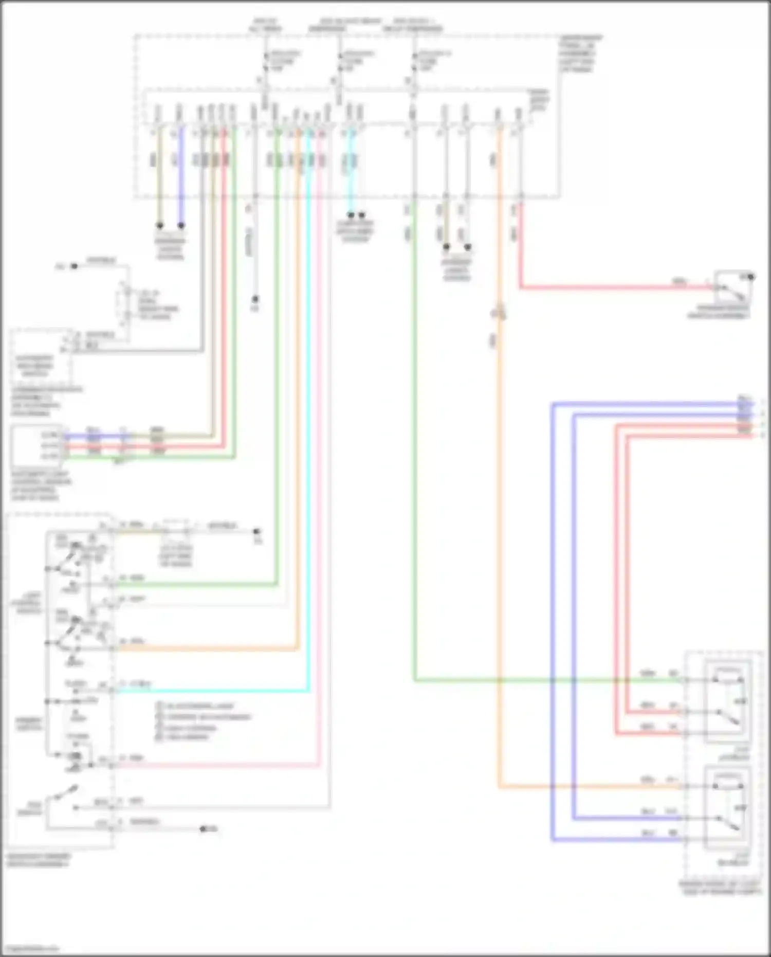 Prius Toyota IV facelift (2018-2023): Headlights circuit, w/ headlight beam level (1 of 3)