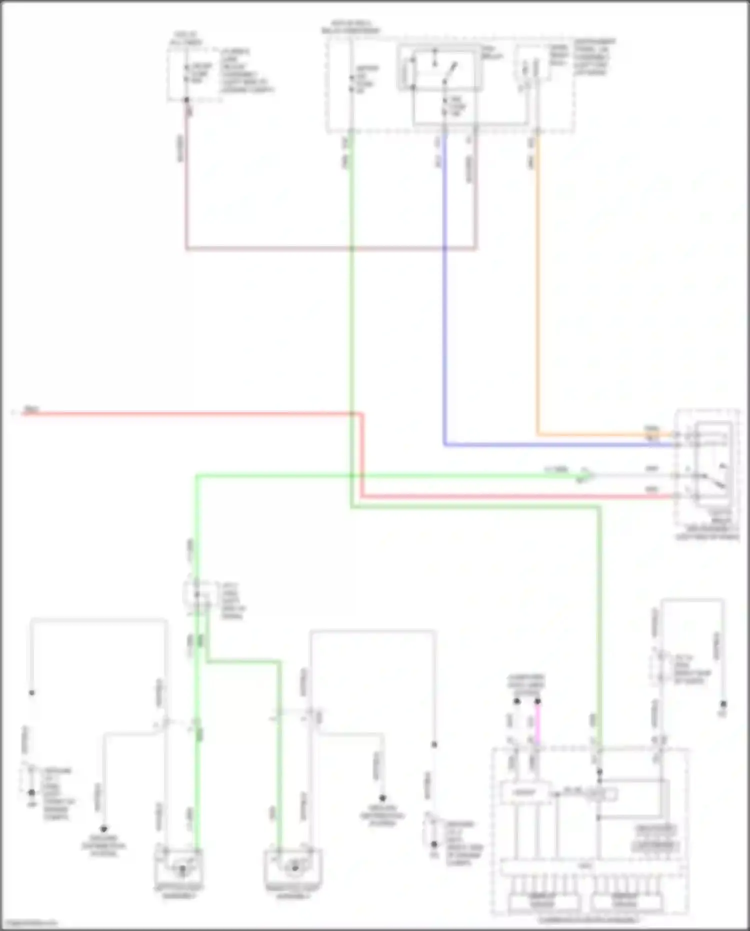 Prius Toyota IV facelift (2018-2023): Headlights circuit, w/ headlight beam level (3 of 3)