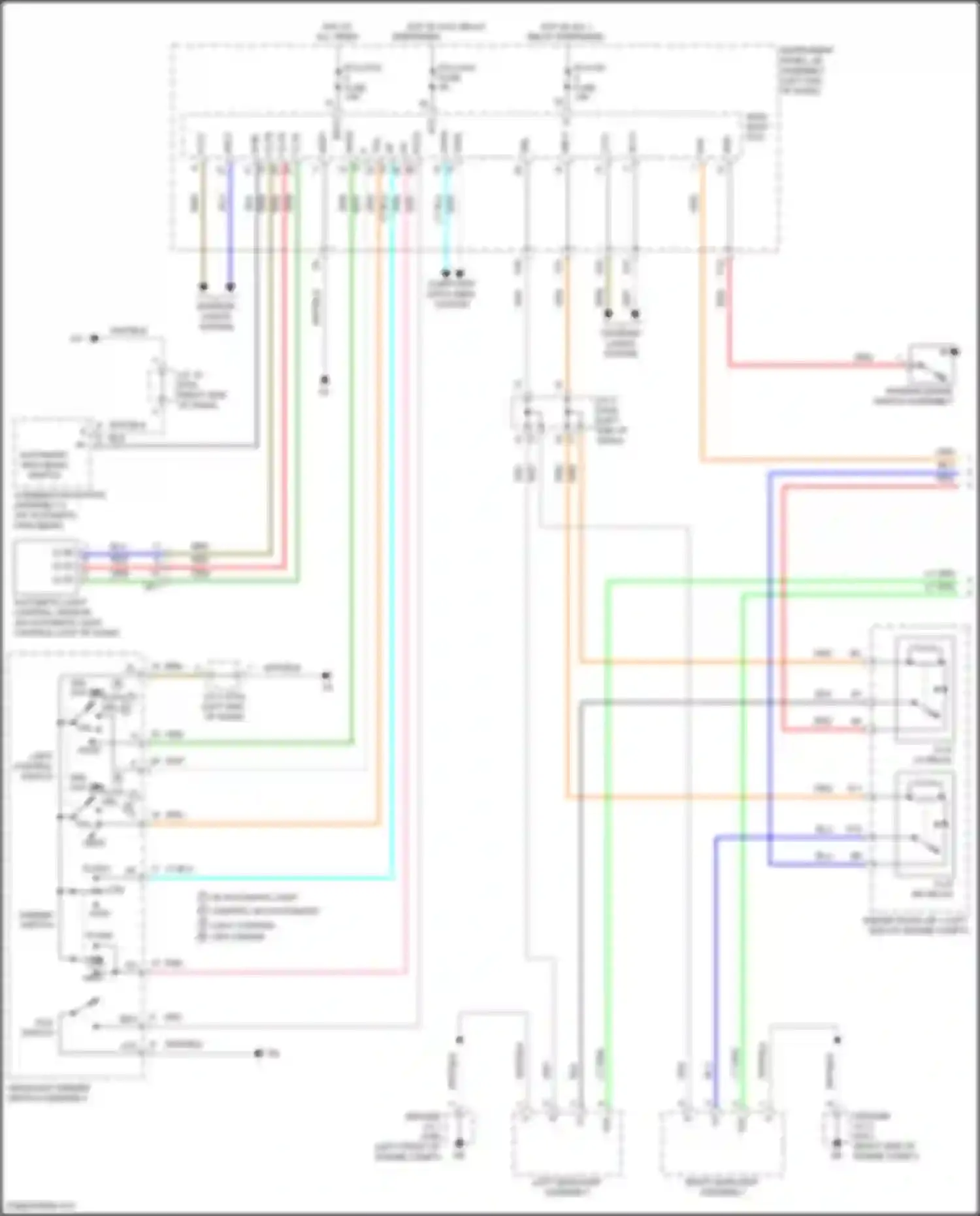 Prius Toyota IV facelift (2018-2023): Headlights circuit, w/o headlight beam level (1 of 2)