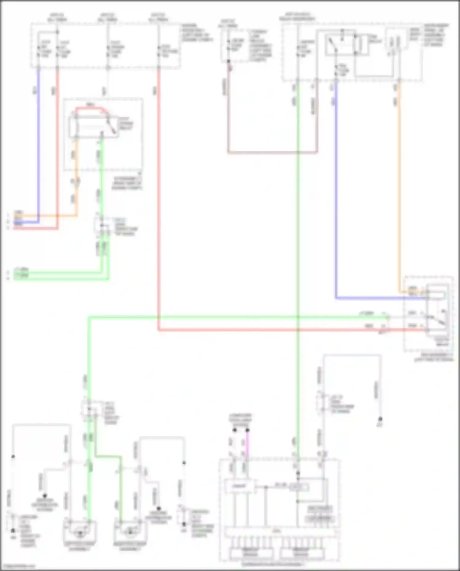 Prius Toyota IV facelift (2018-2023): Headlights circuit, w/o headlight beam level (2 of 2)