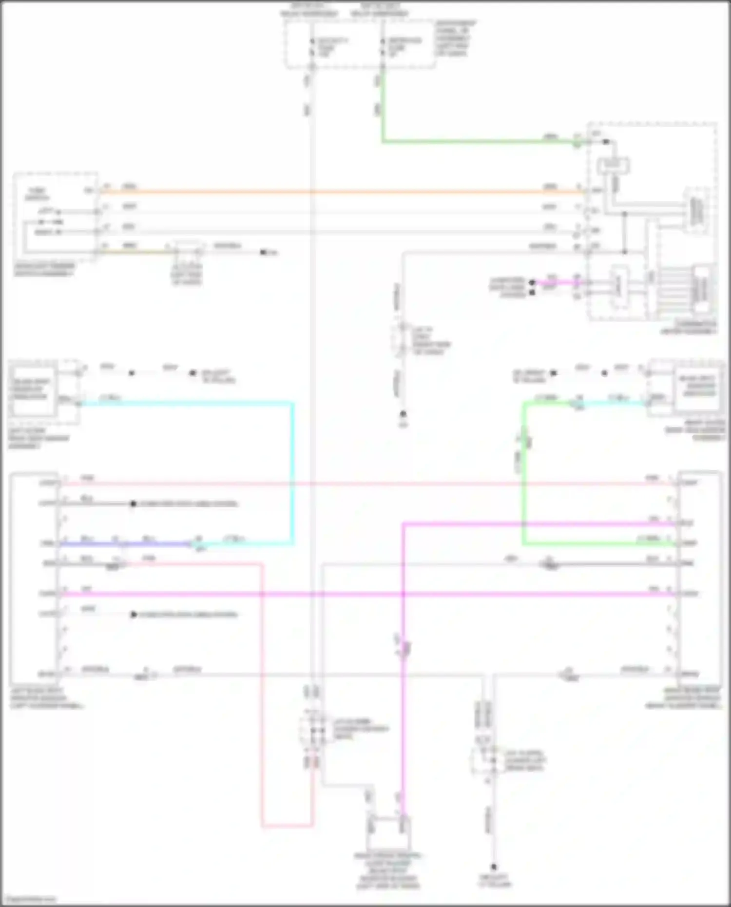 Prius Toyota IV facelift (2018-2023): Blind spot monitoring circuit