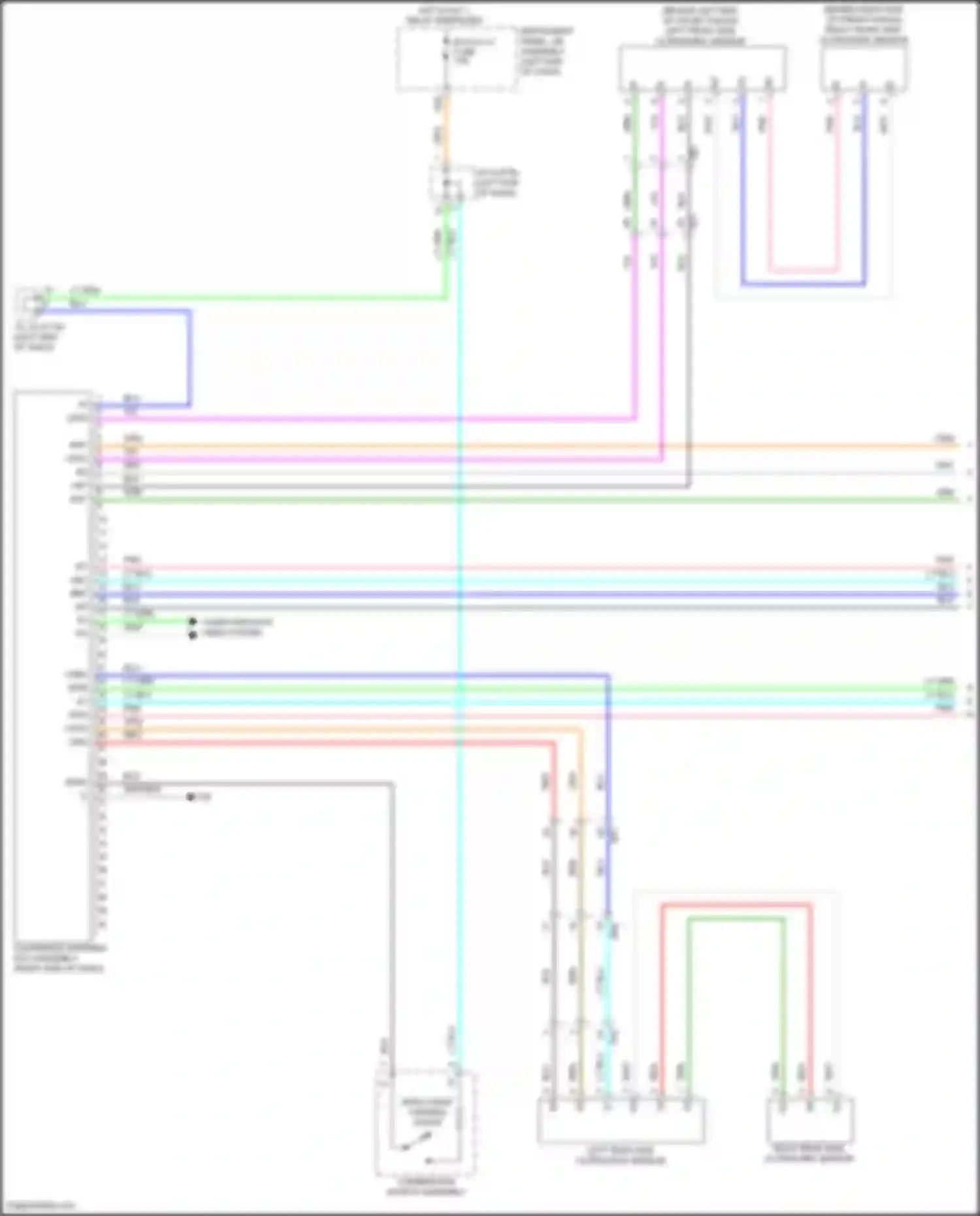 Prius Toyota IV facelift (2018-2023): Parking assistant circuit (1 of 2)