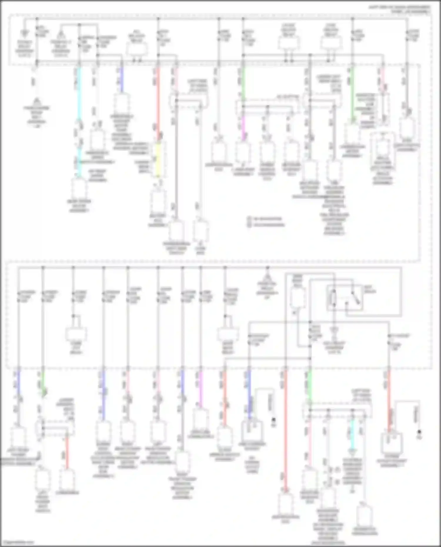 Prius Toyota IV facelift (2018-2023): Power distribution circuit (3 of 5)