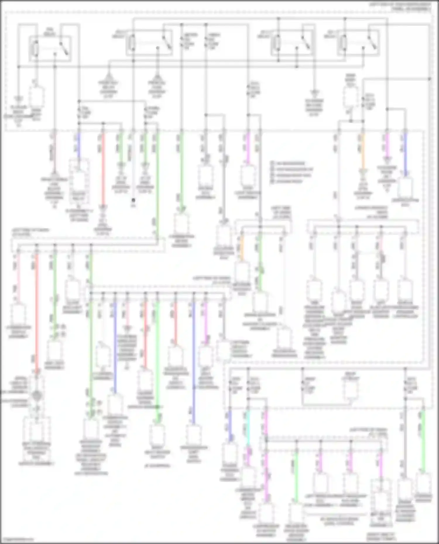Prius Toyota IV facelift (2018-2023): Power distribution circuit (4 of 5)