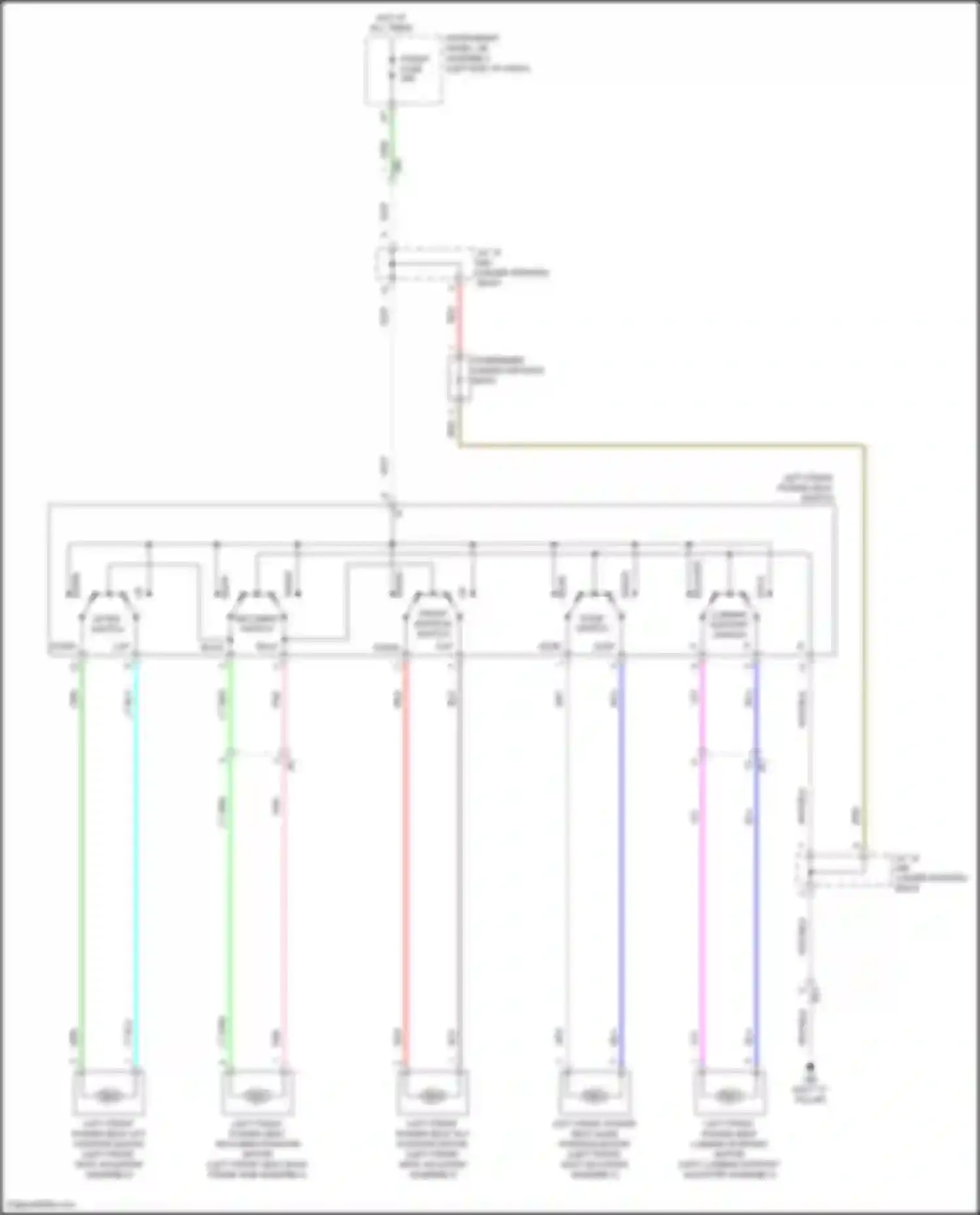 Prius Toyota IV facelift (2018-2023): Power seats circuit