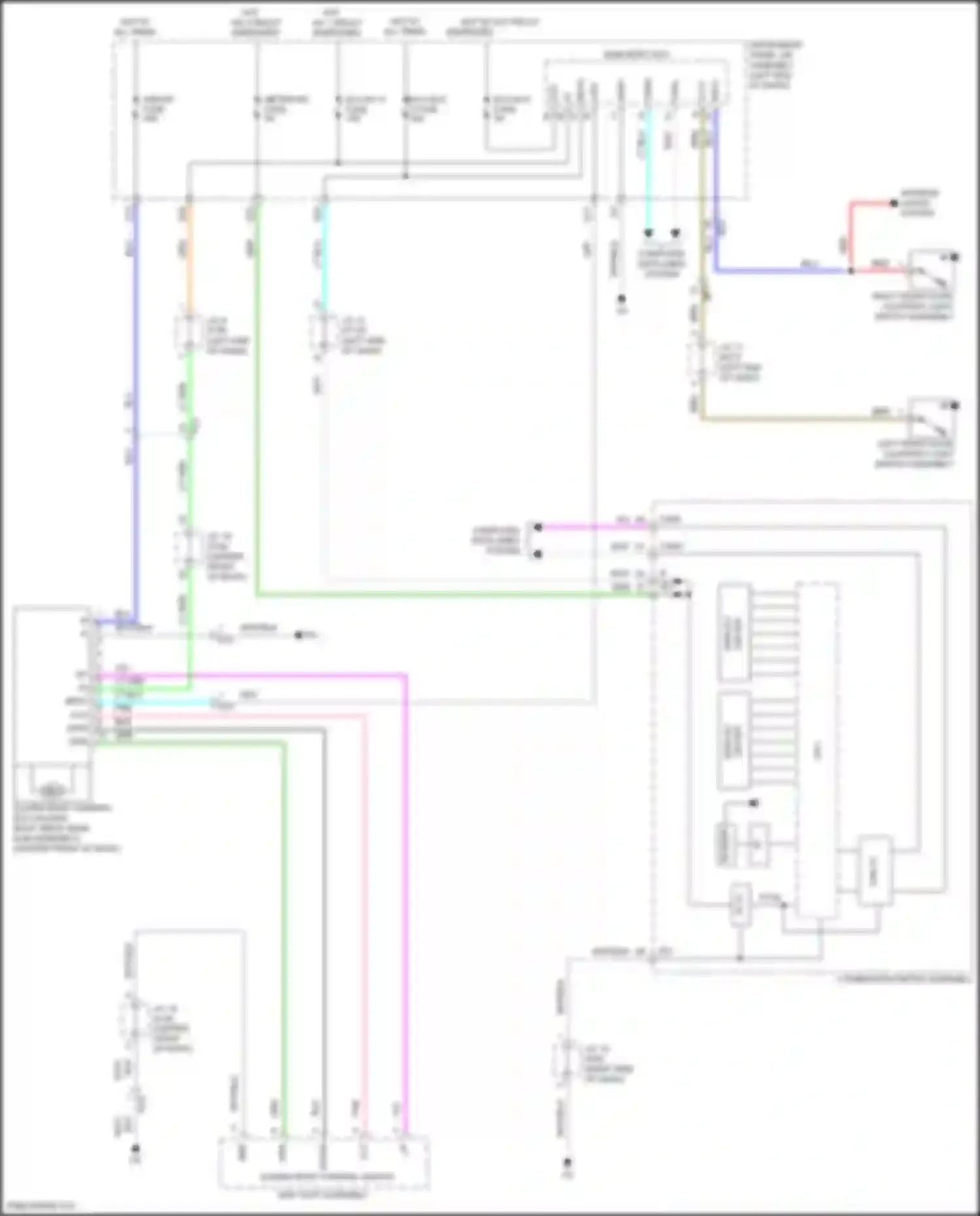 Prius Toyota IV facelift (2018-2023): Power top/sunroof circuit