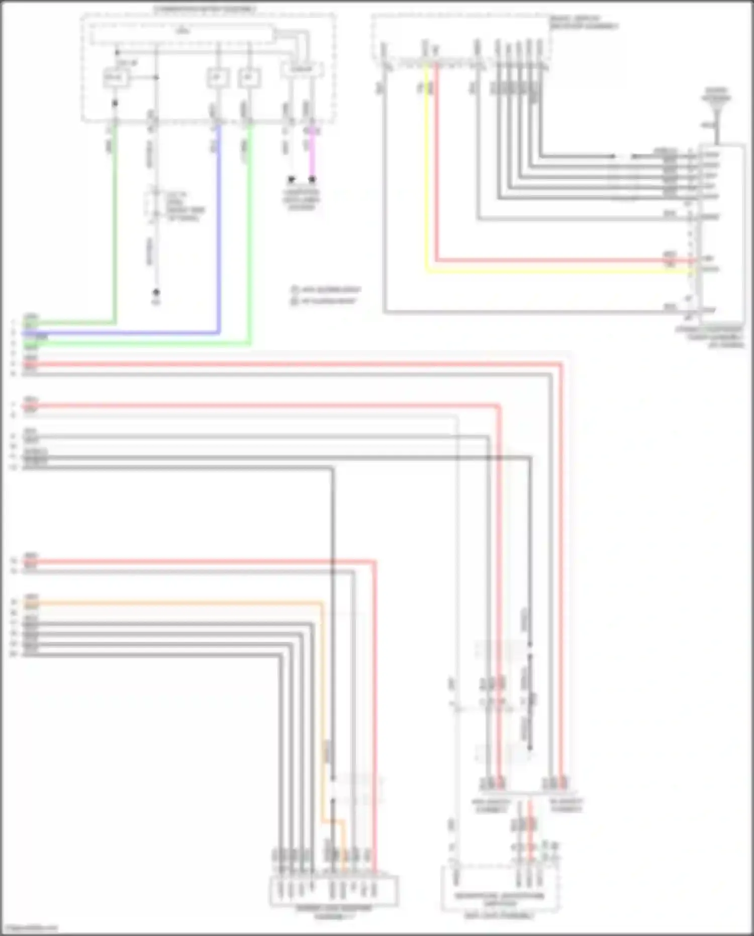 Prius Toyota IV facelift (2018-2023): Radio circuit, w/ built-in amplifier w/o navigation (3 of 3)