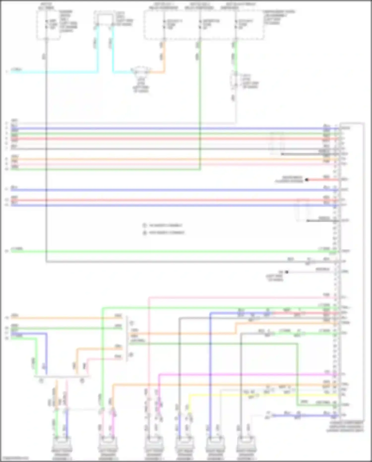 Prius Toyota IV facelift (2018-2023): Radio circuit, w/ separate amplifier (4 of 4)