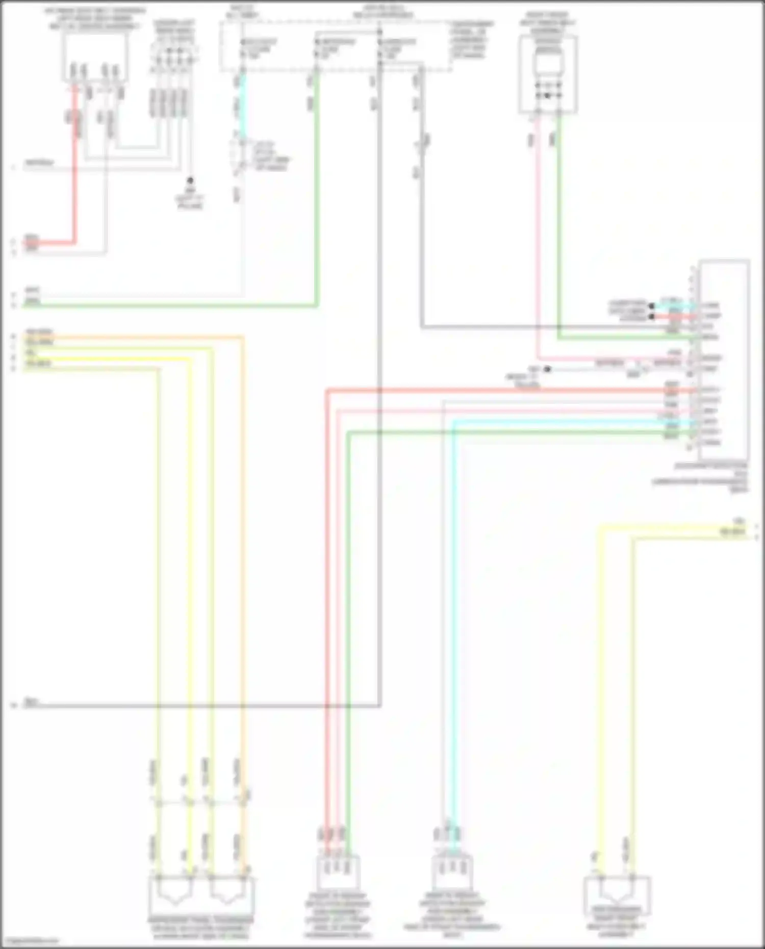 Prius Toyota IV facelift (2018-2023): Supplemental restraints circuit (2 of 3)