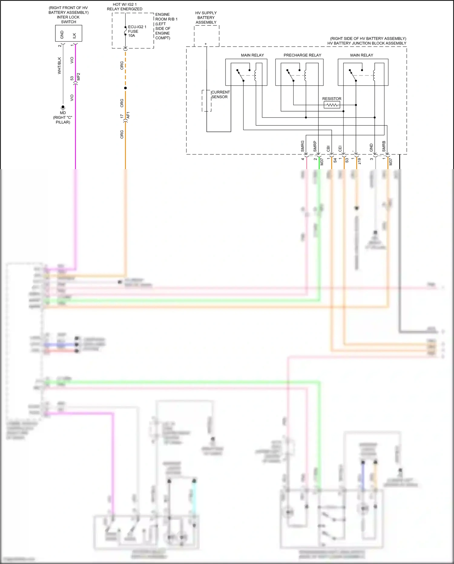 Toyota Prius IV (2015-2019) computer data lines system wiring diagram  (48 of 66)