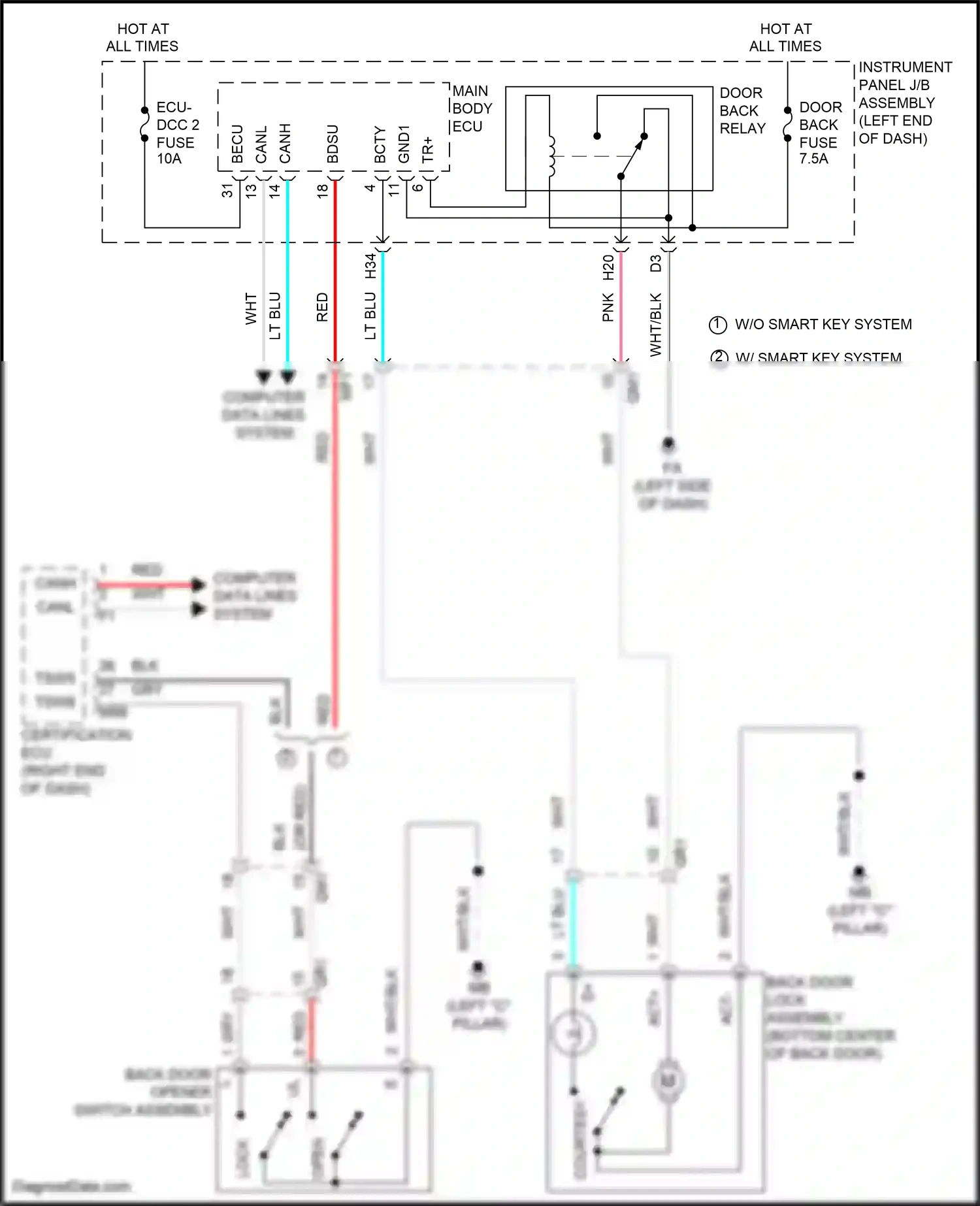 Toyota Prius IV (2015-2019) computer data lines system wiring diagram  (31 of 66)