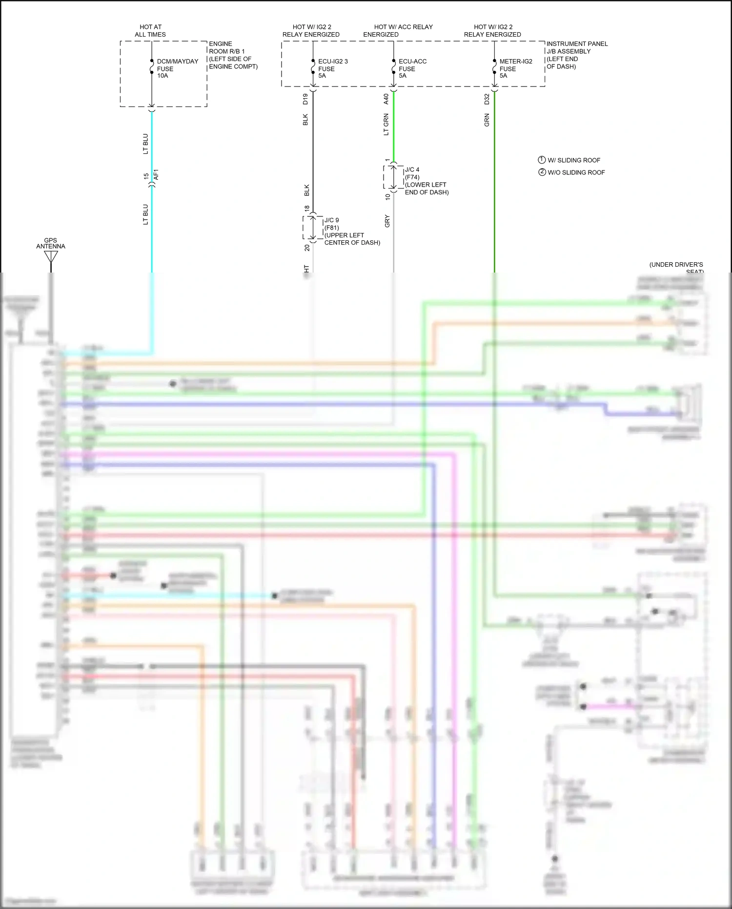 Toyota Prius IV (2015-2019) computer data lines system wiring diagram  (30 of 66)
