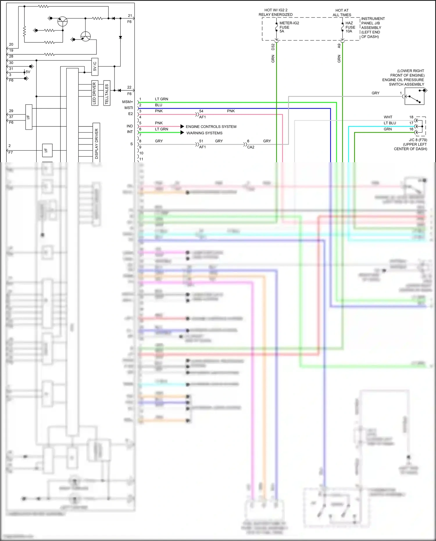 Toyota Prius IV (2015-2019) computer data lines system wiring diagram  (1 of 66)