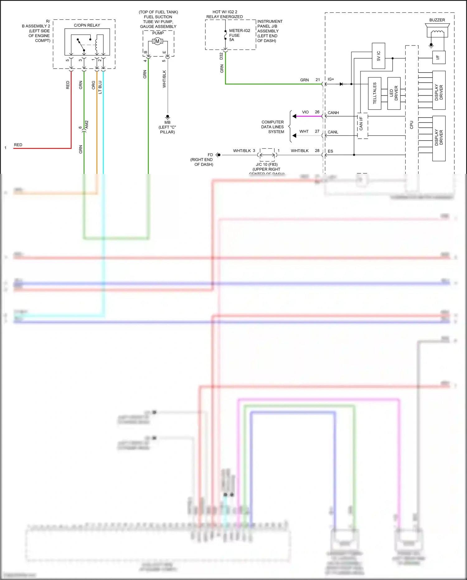 Toyota Prius IV (2015-2019) computer data lines system wiring diagram  (60 of 66)