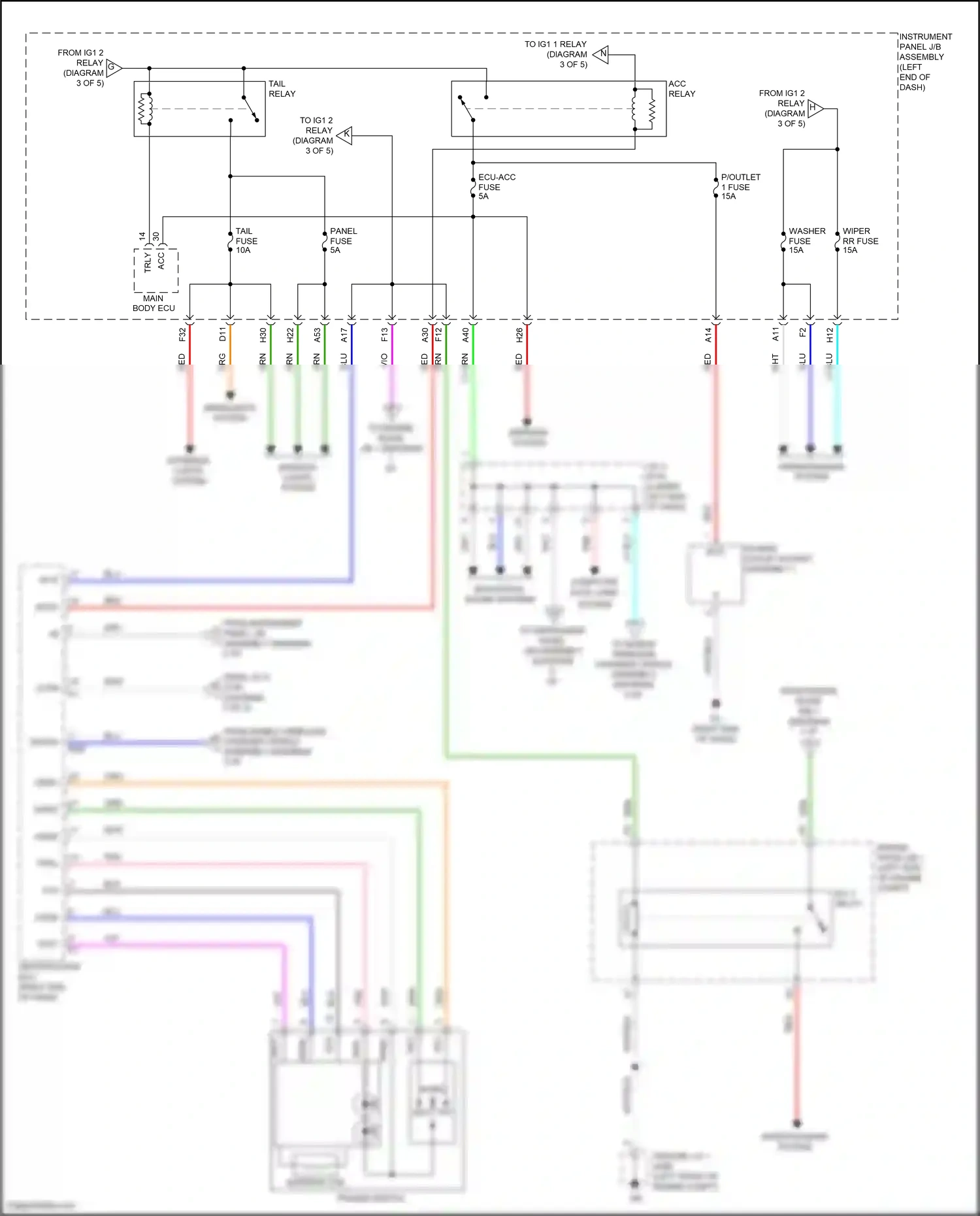 Toyota Prius IV (2015-2019) computer data lines system wiring diagram  (6 of 66)