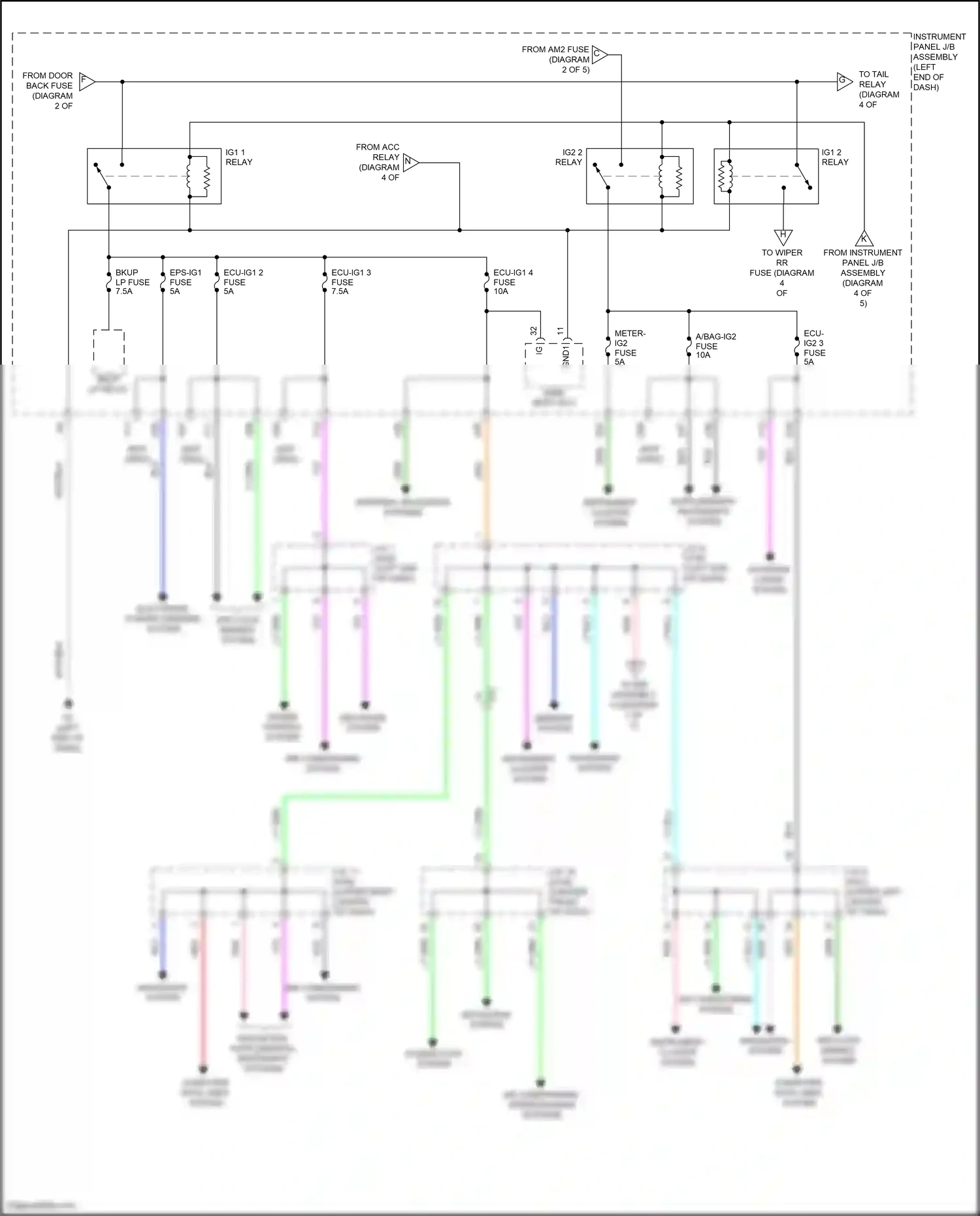 Toyota Prius IV (2015-2019) computer data lines system wiring diagram  (5 of 66)