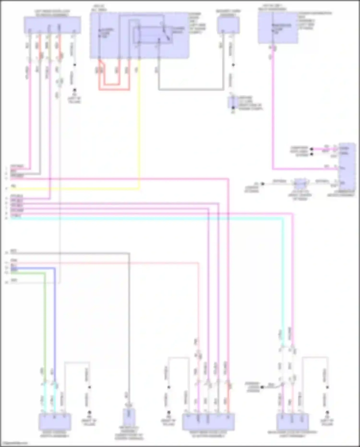 Prius Toyota V (2023-2024): Forced entry circuit, w/o smart key system (2 of 2)