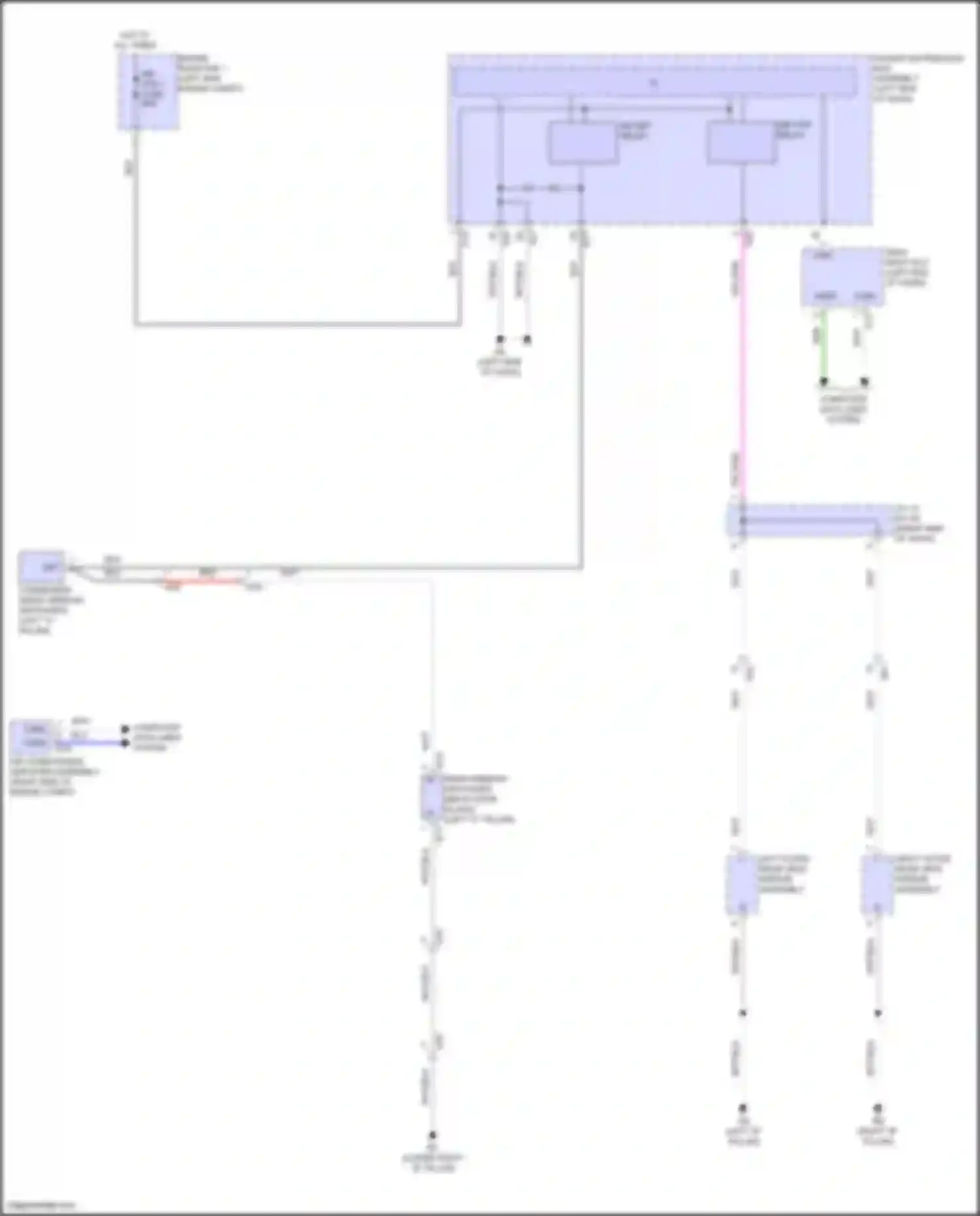 Prius Toyota V (2023-2024): Mirror heater & rear defogger circuit