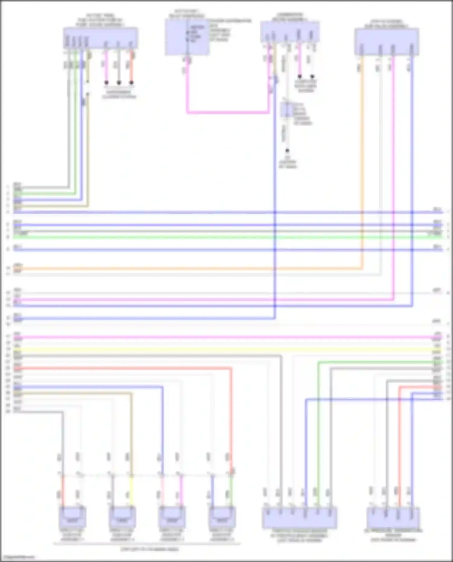 Prius Toyota V (2023-2024): Wiring diagram engine performance 2.0l hybrid, engine controls circuit (4 of 7)