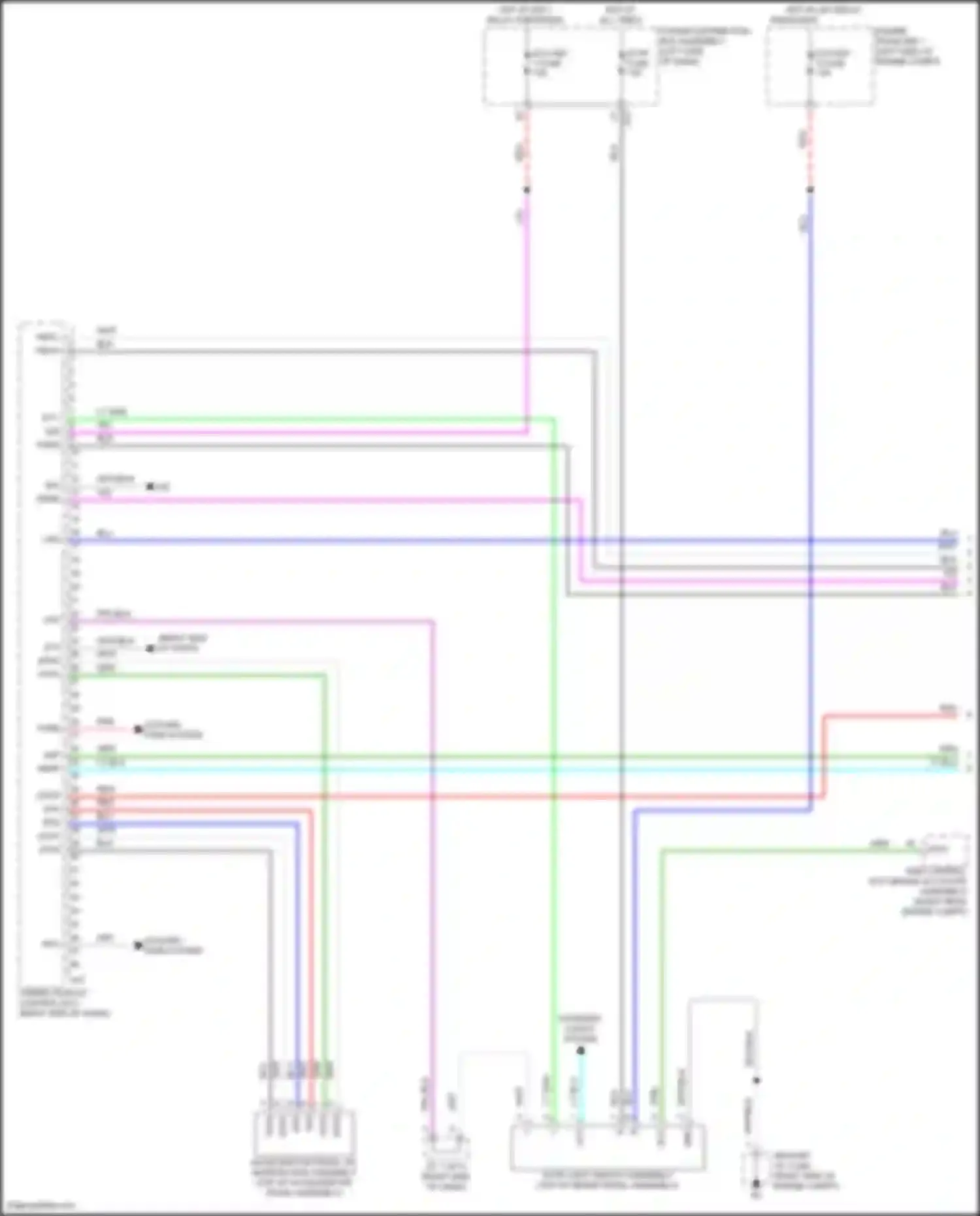 Prius Toyota V (2023-2024): Wiring diagram engine performance 2.0l hybrid, hybrid system circuit (1 of 8)