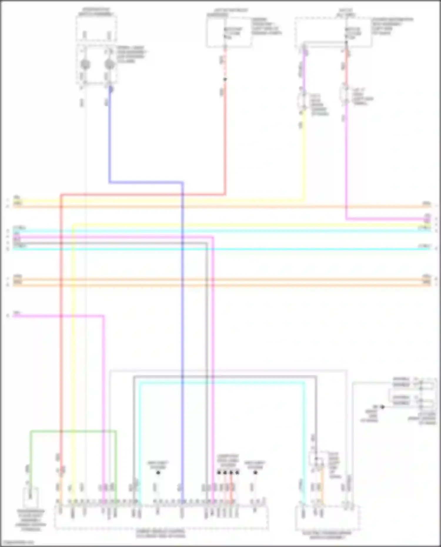 Prius Toyota V (2023-2024): Wiring diagram engine performance 2.0l hybrid, hybrid system circuit (6 of 8)