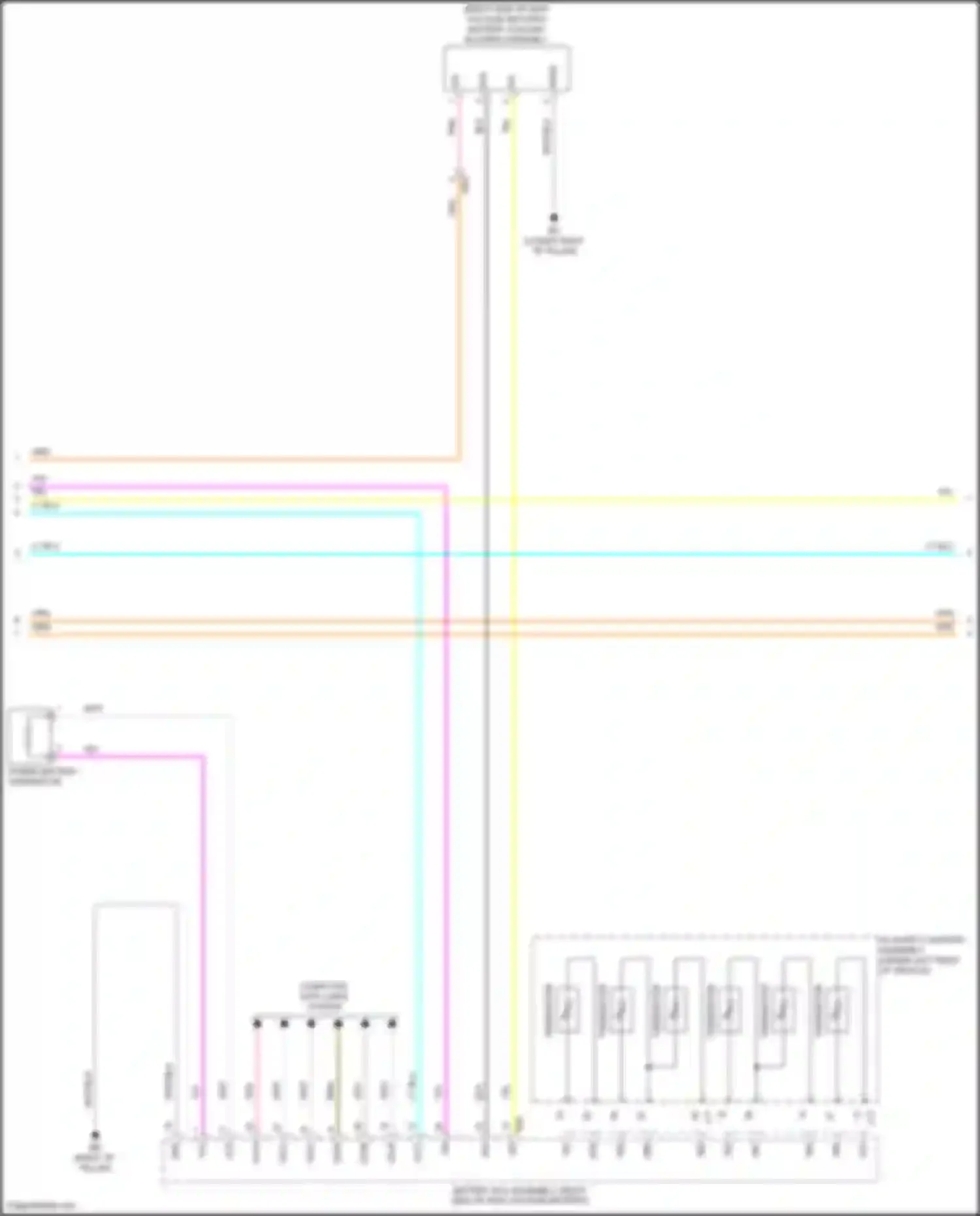 Prius Toyota V (2023-2024): Wiring diagram engine performance 2.0l hybrid, hybrid system circuit (7 of 8)