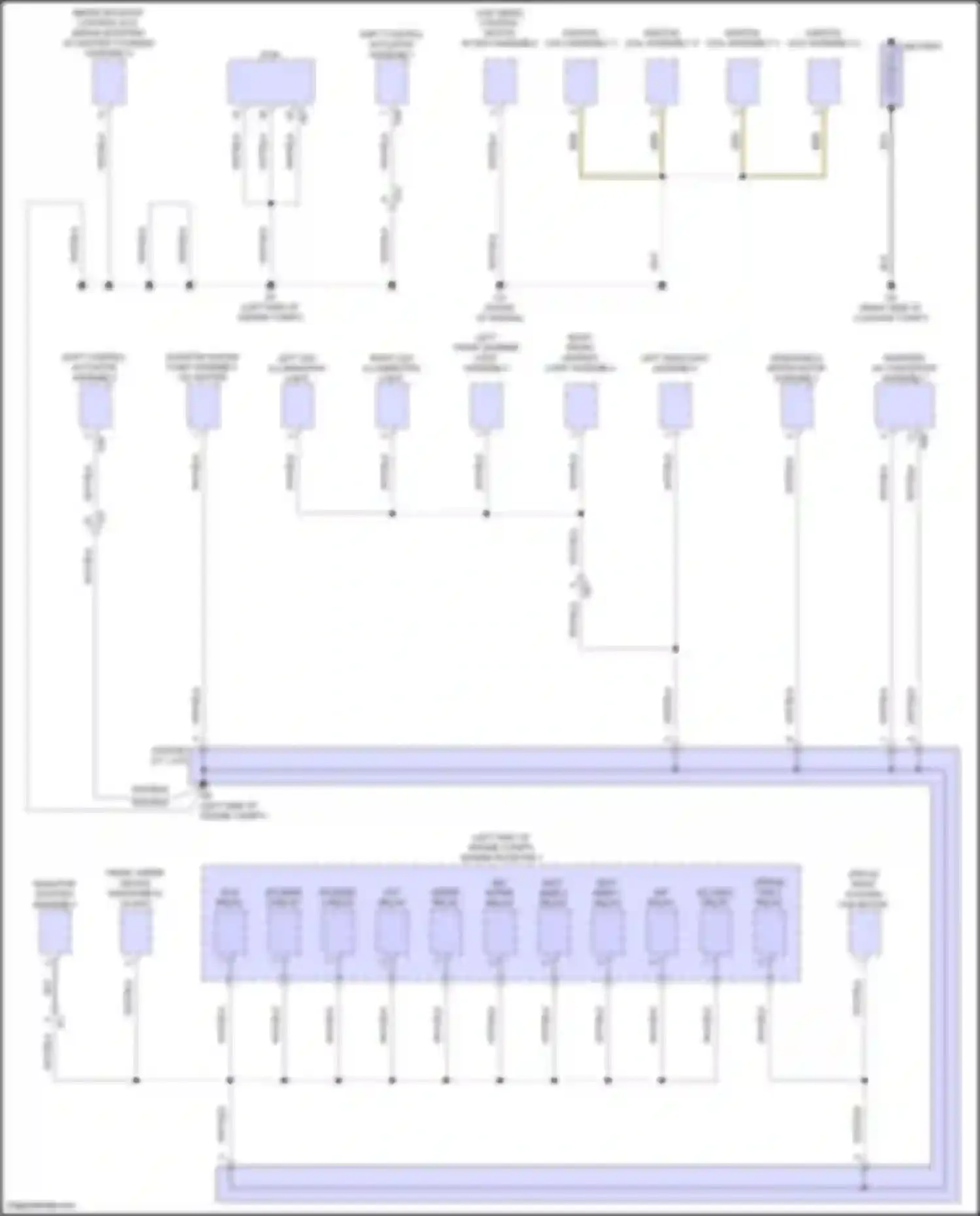 Prius Toyota V (2023-2024): Ground distribution circuit (1 of 6)