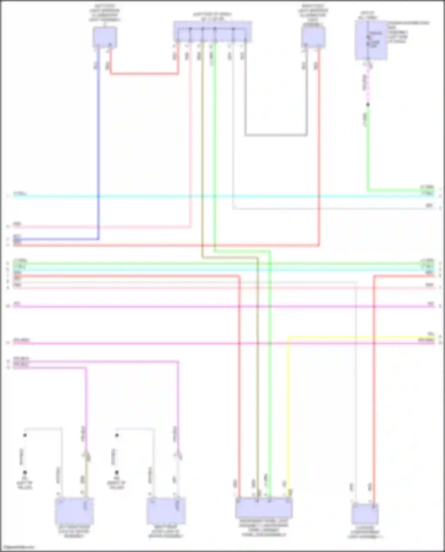 Prius Toyota V (2023-2024): Courtesy lamps circuit (2 of 3)