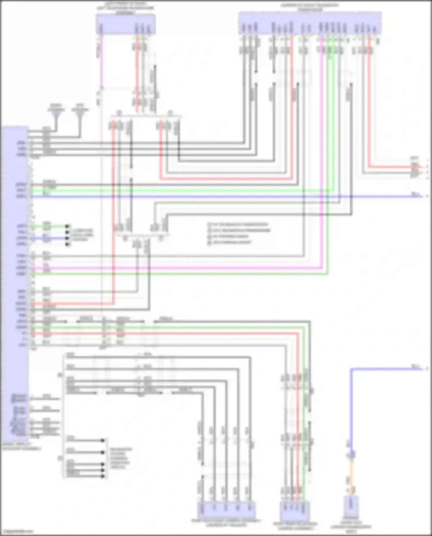 Prius Toyota V (2023-2024): Navigation circuit, 6-speaker (1 of 3)