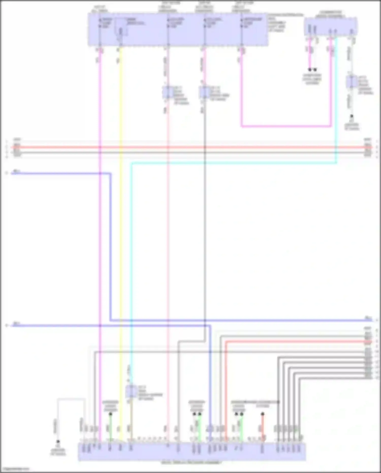 Prius Toyota V (2023-2024): Navigation circuit, 6-speaker (2 of 3)