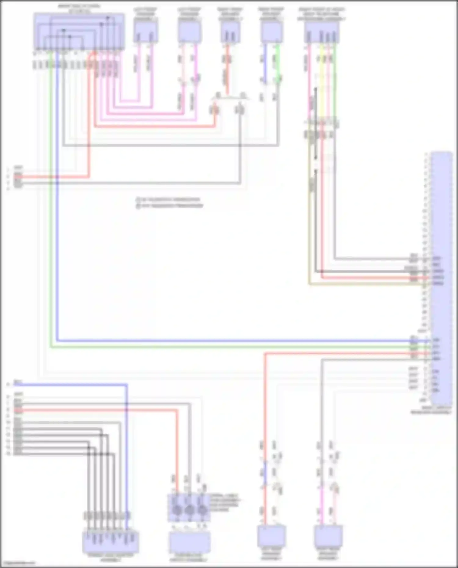 Prius Toyota V (2023-2024): Navigation circuit, 6-speaker (3 of 3)