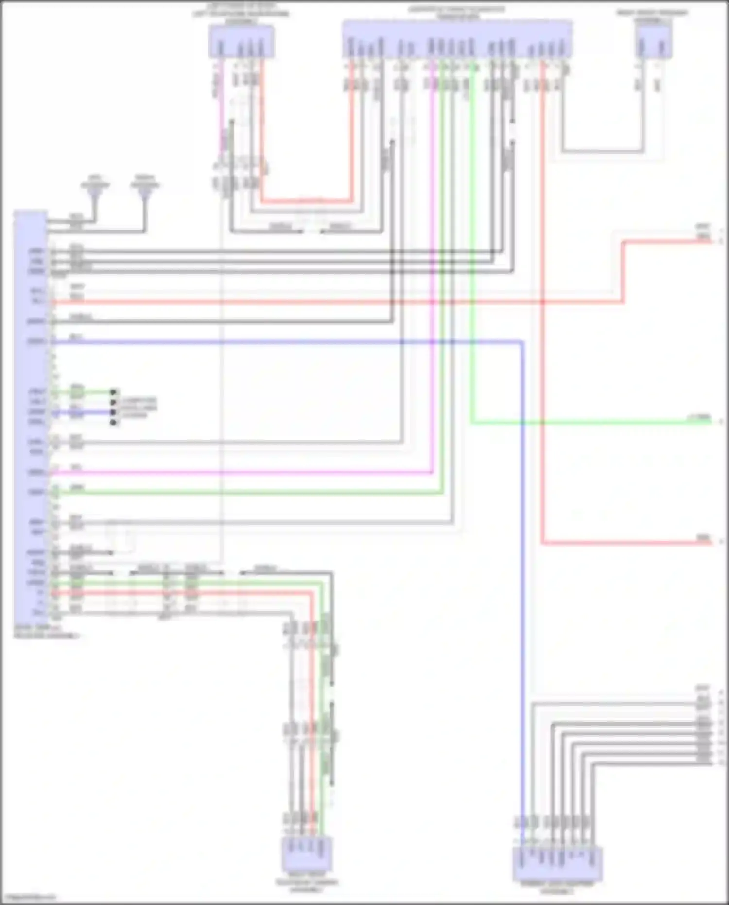 Prius Toyota V (2023-2024): Navigation circuit, 8-speaker (1 of 4)