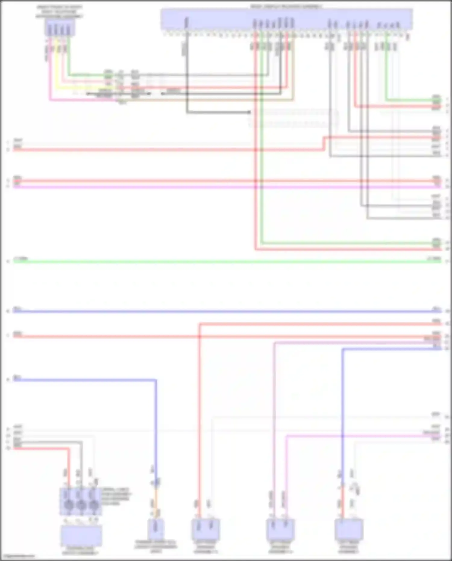 Prius Toyota V (2023-2024): Navigation circuit, 8-speaker (3 of 4)