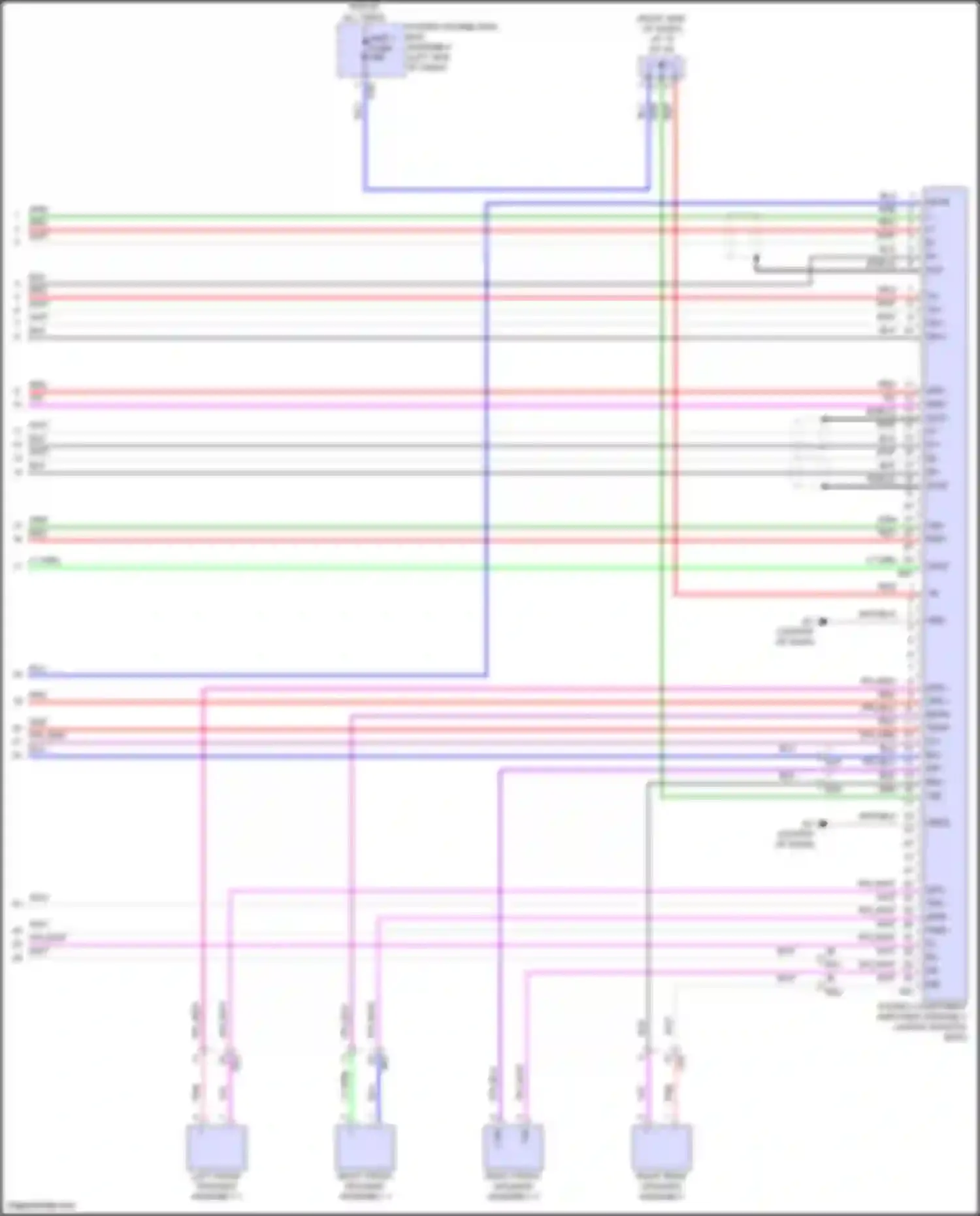 Prius Toyota V (2023-2024): Navigation circuit, 8-speaker (4 of 4)