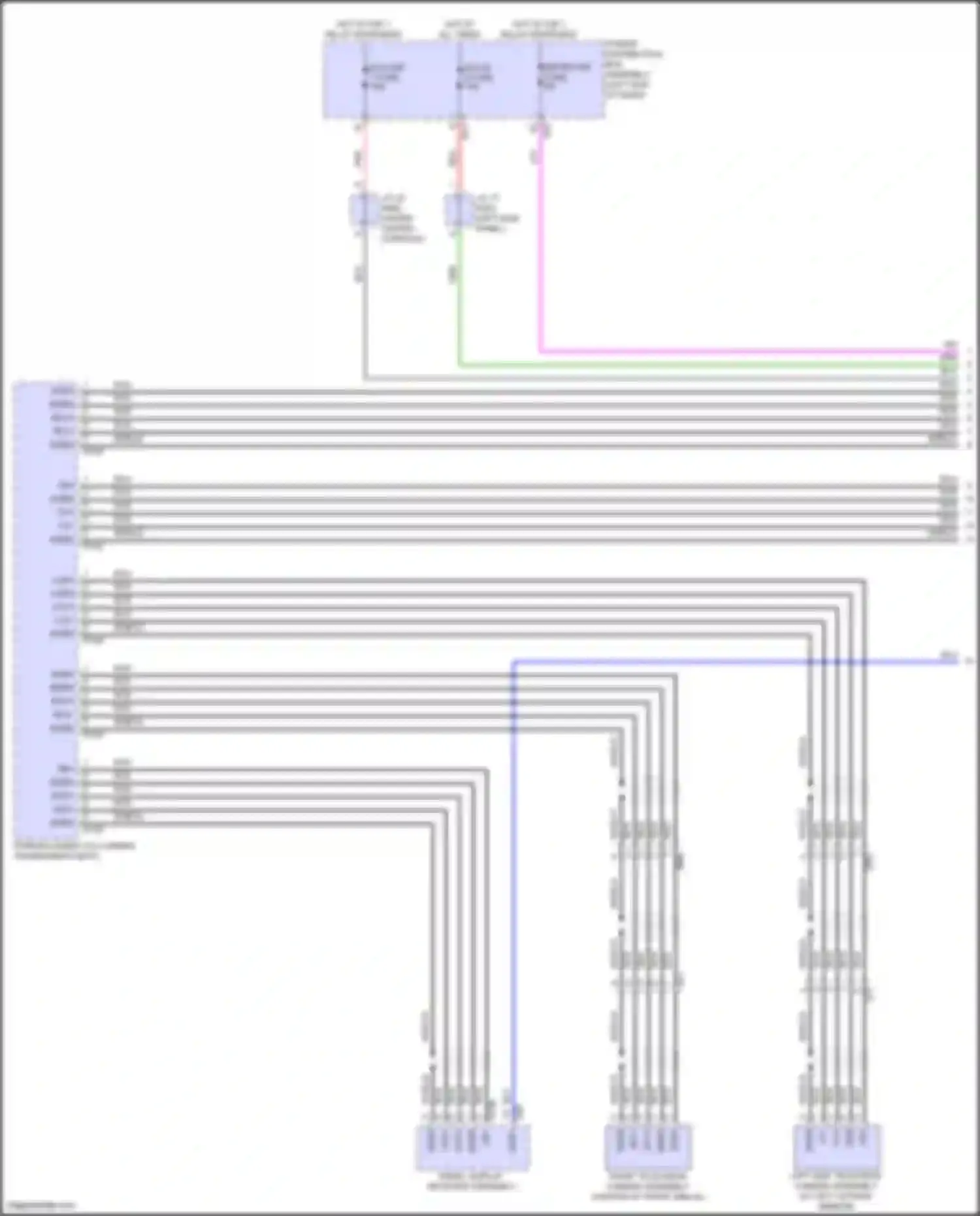 Prius Toyota V (2023-2024): Parking assistant circuit (1 of 2)
