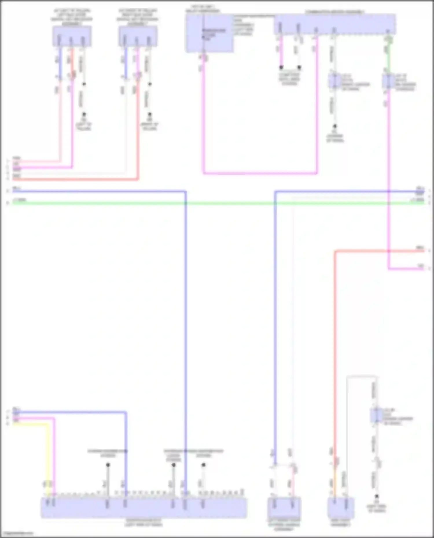 Prius Toyota V (2023-2024): Power door locks circuit, w/ smart key system (4 of 5)