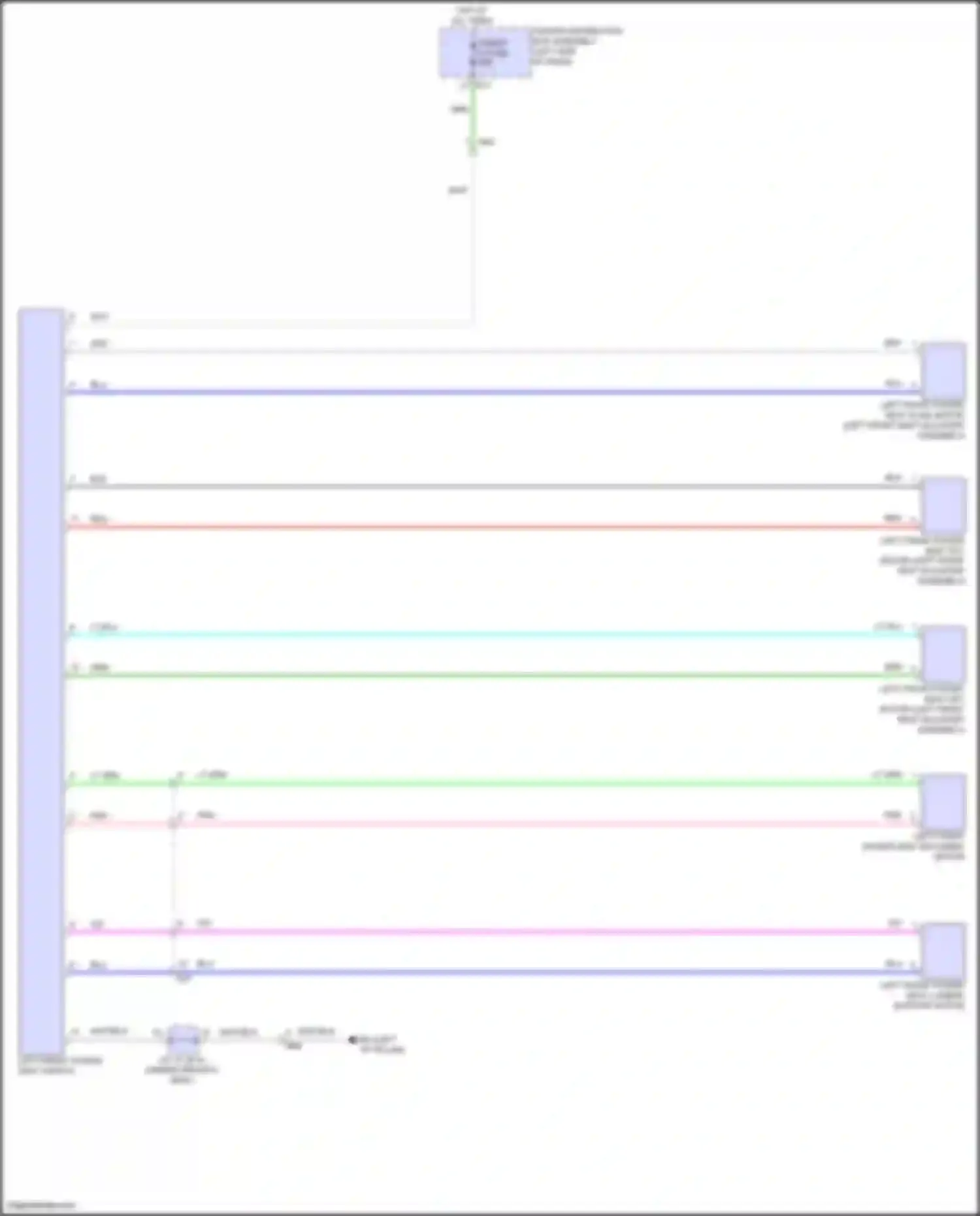 Prius Toyota V (2023-2024): Power seats circuit