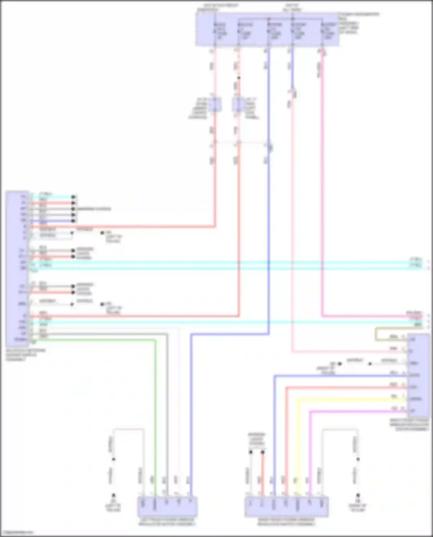 Prius Toyota V (2023-2024): Power windows circuit (1 of 2)