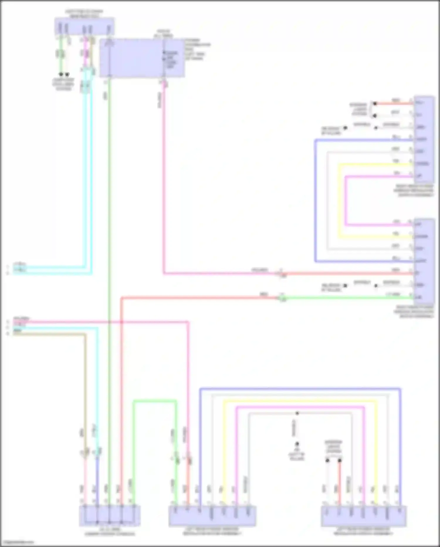 Prius Toyota V (2023-2024): Power windows circuit (2 of 2)