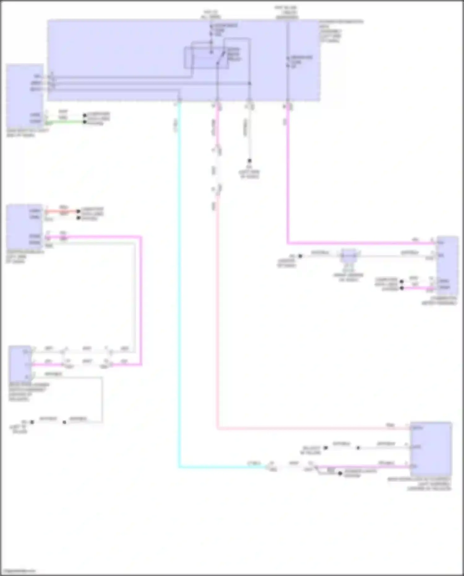 Prius Toyota V (2023-2024): Back door opener circuit, w/o power back door