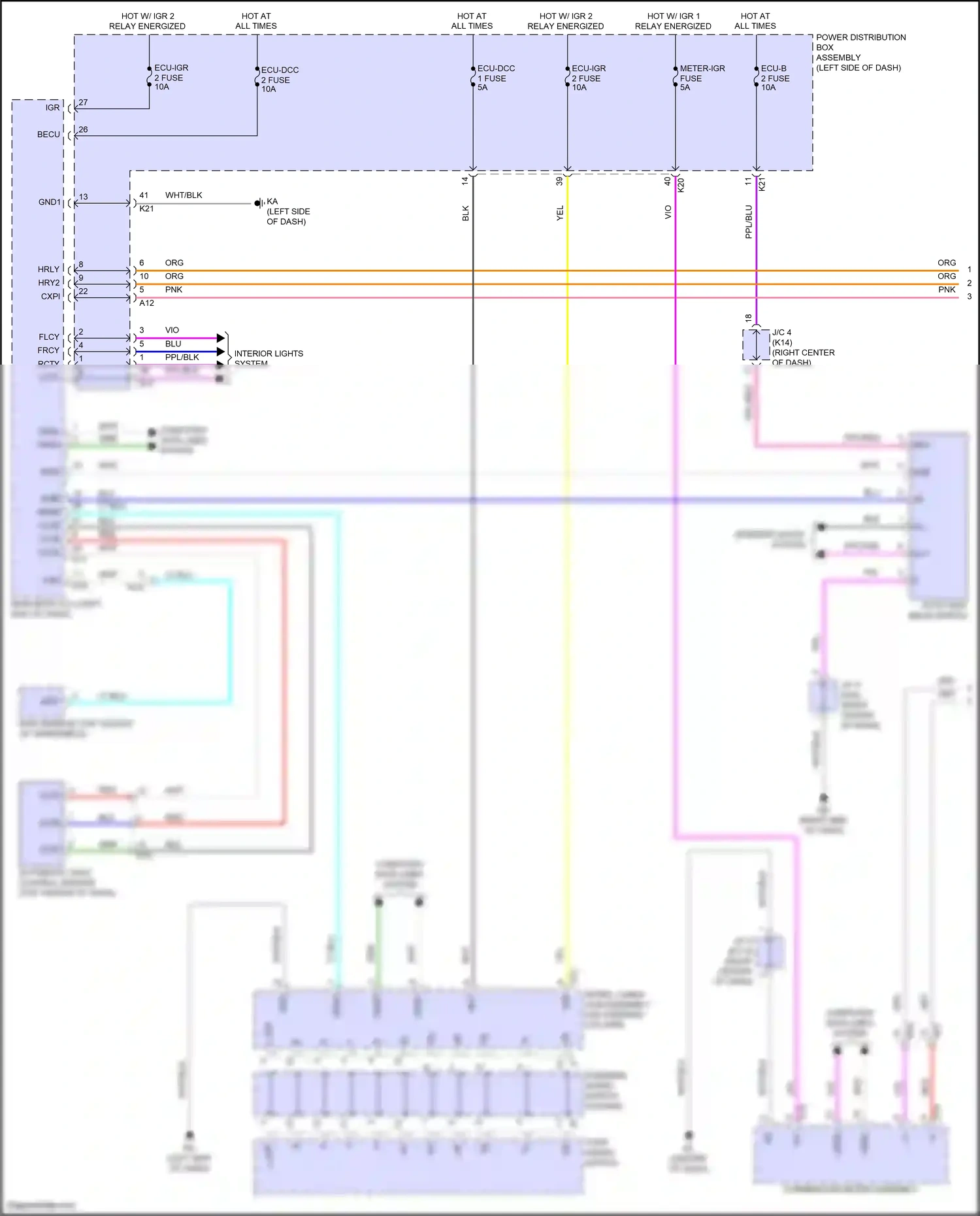 Toyota Prius V (2023-2024) automatic light control sensor wiring diagram  (2 of 3)