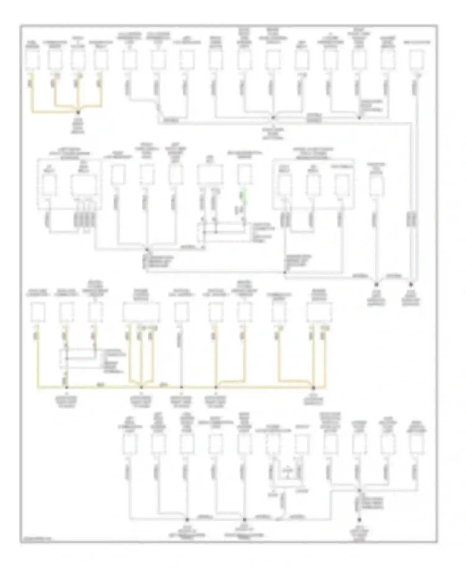 RAV4 Toyota I (1994-2000): Ground distribution circuit (1 of 2)