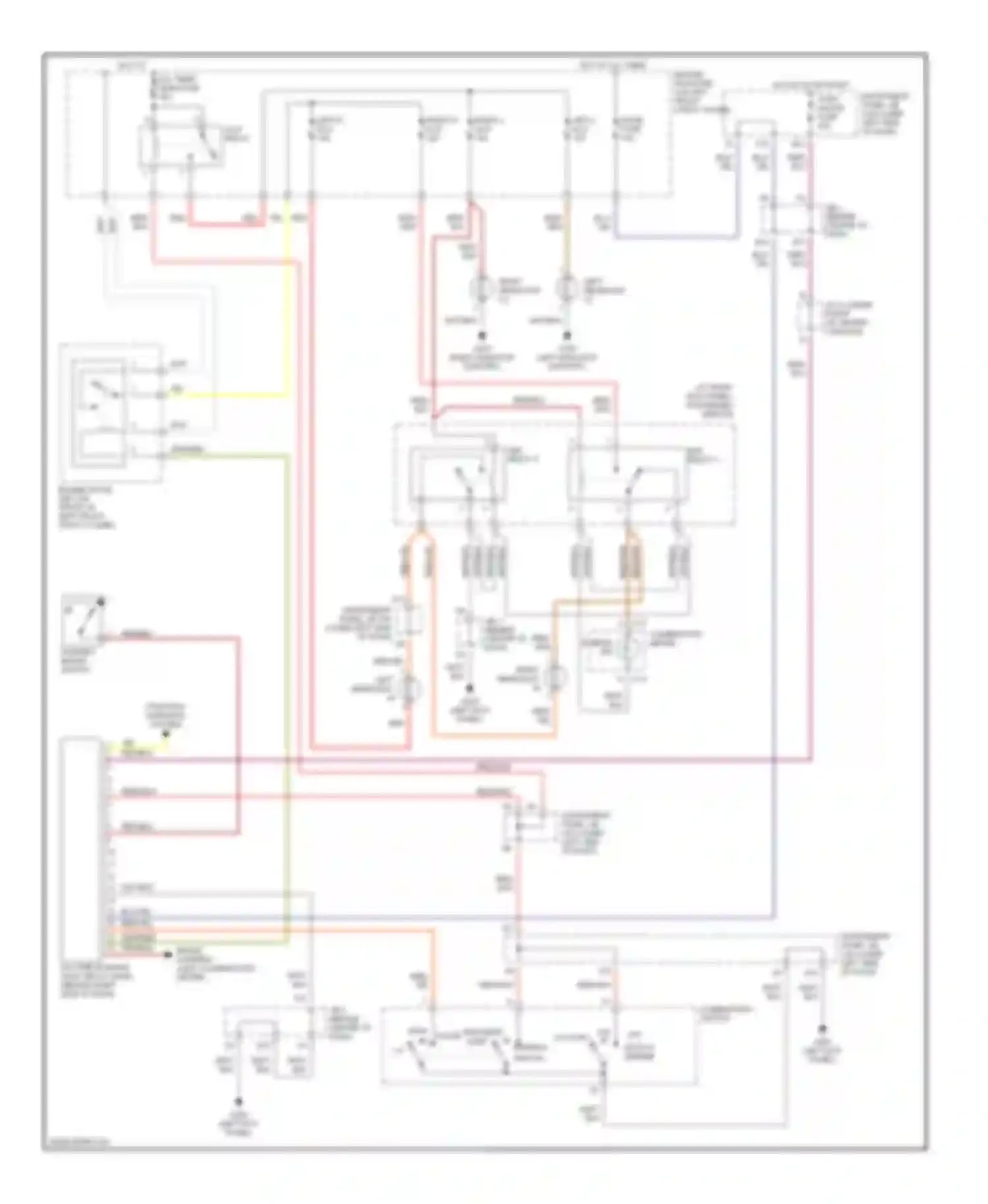 RAV4 Toyota I (1994-2000): Headlight circuit, with drl
