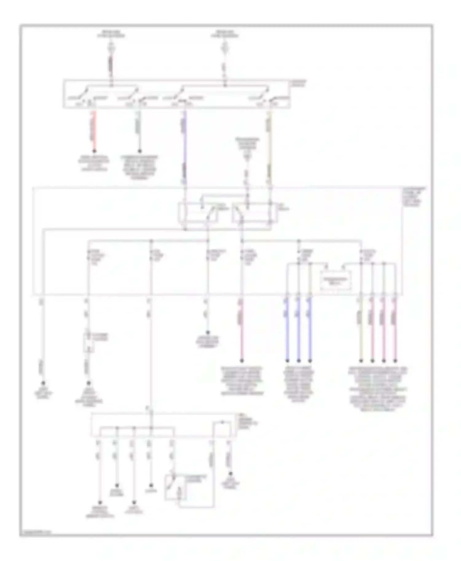 RAV4 Toyota I (1994-2000): Power distribution circuit (2 of 2)