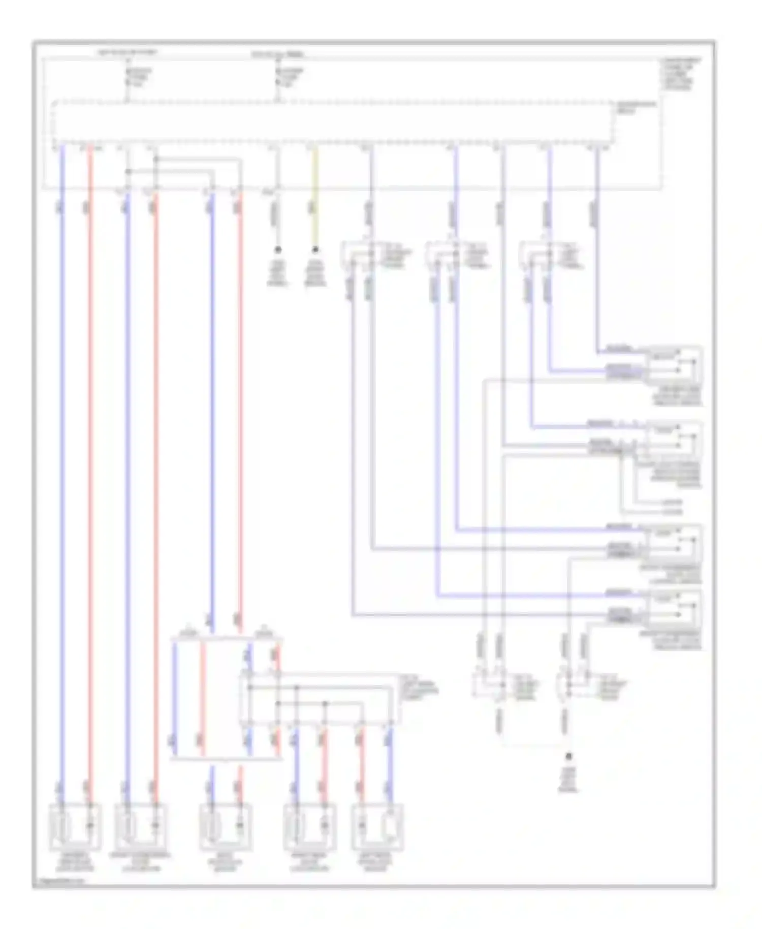 RAV4 Toyota I (1994-2000): Power door lock circuit